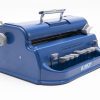 Perkins Brailler front angled view displaying keys