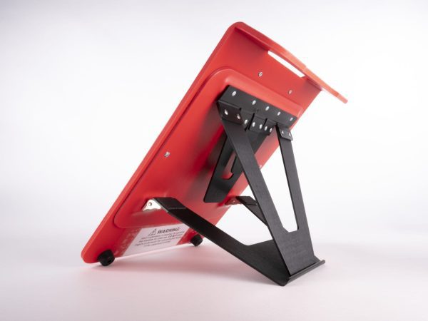 Read Write Mini back angle view with stand in use