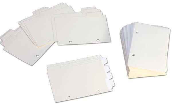 Braille Datebook Filler Paper Tabs