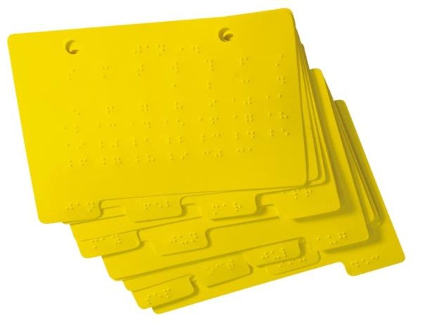 Braille Datebook Calendar Tabs