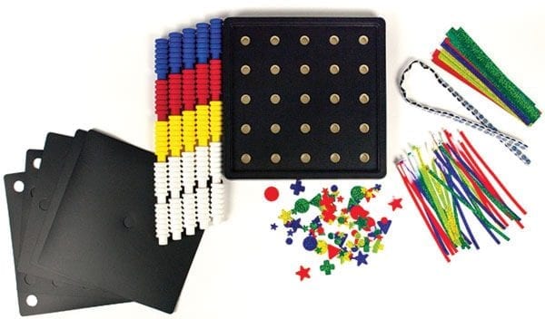 Increasing Complexity Pegboard Kit Components