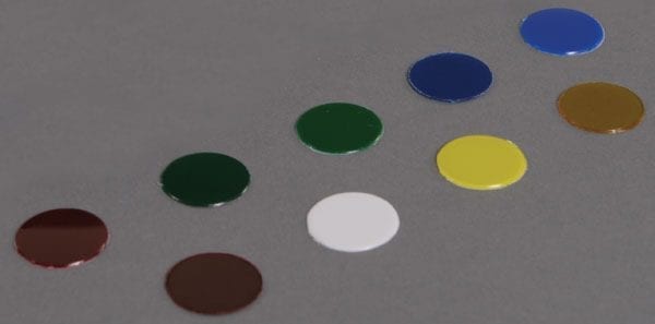 Nine colored lens for SLK flashlight