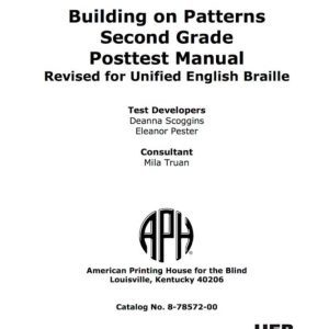 Building on Patterns Second Grade Posttest Manual