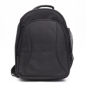 Black backpack with handle