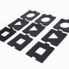 Bright Shapes Puzzle Frames laid out in a 3 by 3 grid