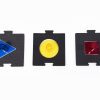 Bright Shapes Puzzle Knobs Frames with knobs inserted