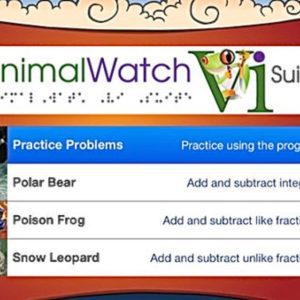 Animal Watch home screen