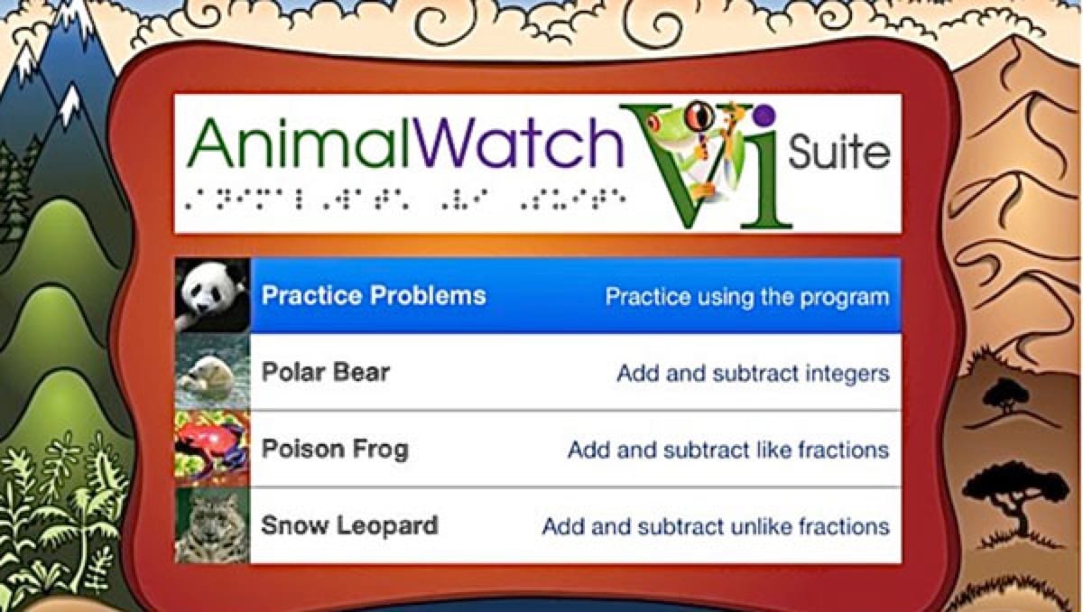 AnimalWatch Vi Suite (for iPad) | American Printing House