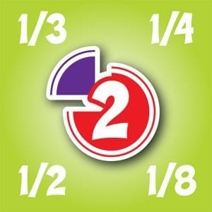 Practice2Master Fractions app logo