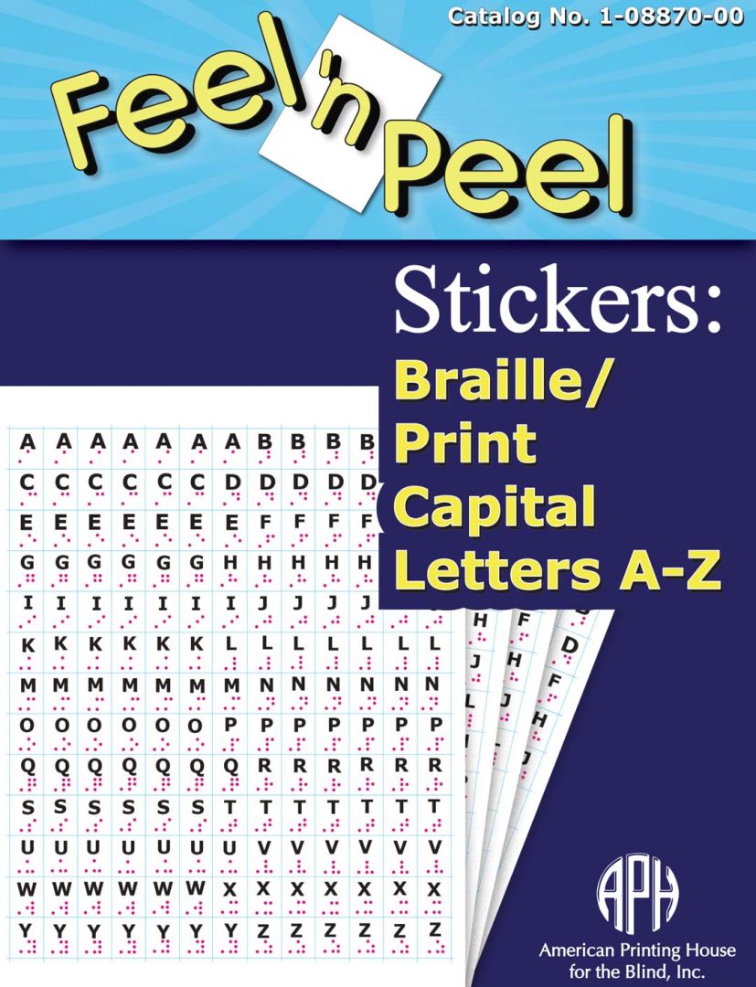 Feel 'n Peel Stickers: Braille-Print Capital Letters A-Z