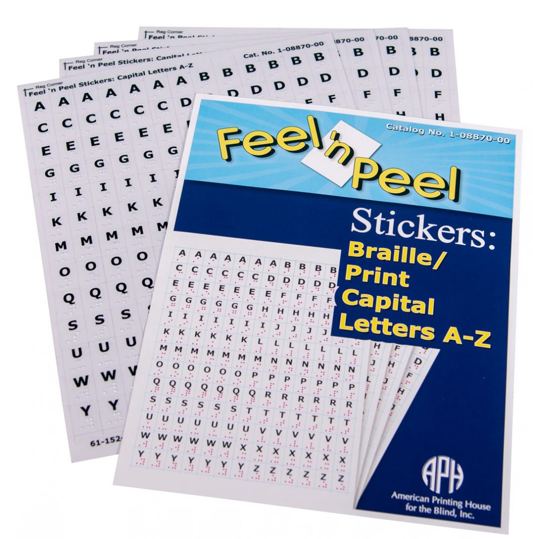 Feel 'n Peel Stickers: Braille-Print Alphabet Letters