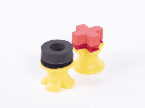 X/O Tokens with Crown O foam pieces from Games of Squares kit