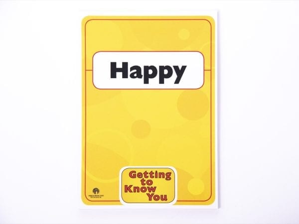 Happy Card from Getting to Know You Facial Expression Cards