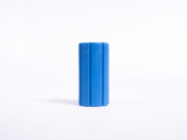 Giant Textured Beads striped blue cylinder