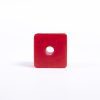 Giant Textured Beads striped red cube top
