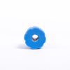Giant Textured Beads grid blue cylinder with hole