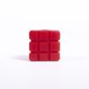 Giant Textured Beads grid red cube