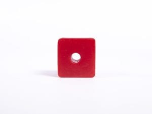 Giant Textured Beads grid red cube top