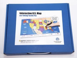 Interactive U.S. Map with Talking Tactile Pen