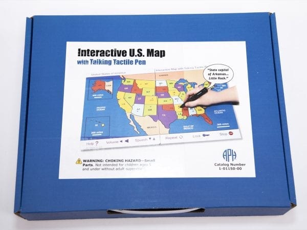 Interactive U.S. Map with Talking Tactile Pen