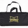 Black case with shoulder strap and handles displaying the Invisiboard logo in yellow