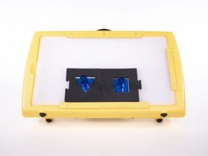 Front view of Light Box with Bright Shapes Knob Puzzle pieces