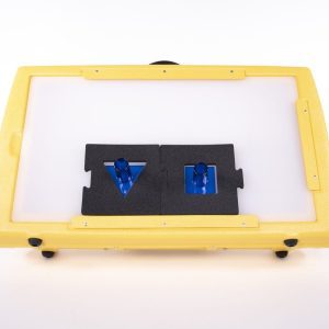 Front view of Light Box with Bright Shapes Knob Puzzle pieces