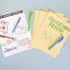 Quick Draw paper with user guide and two markers.