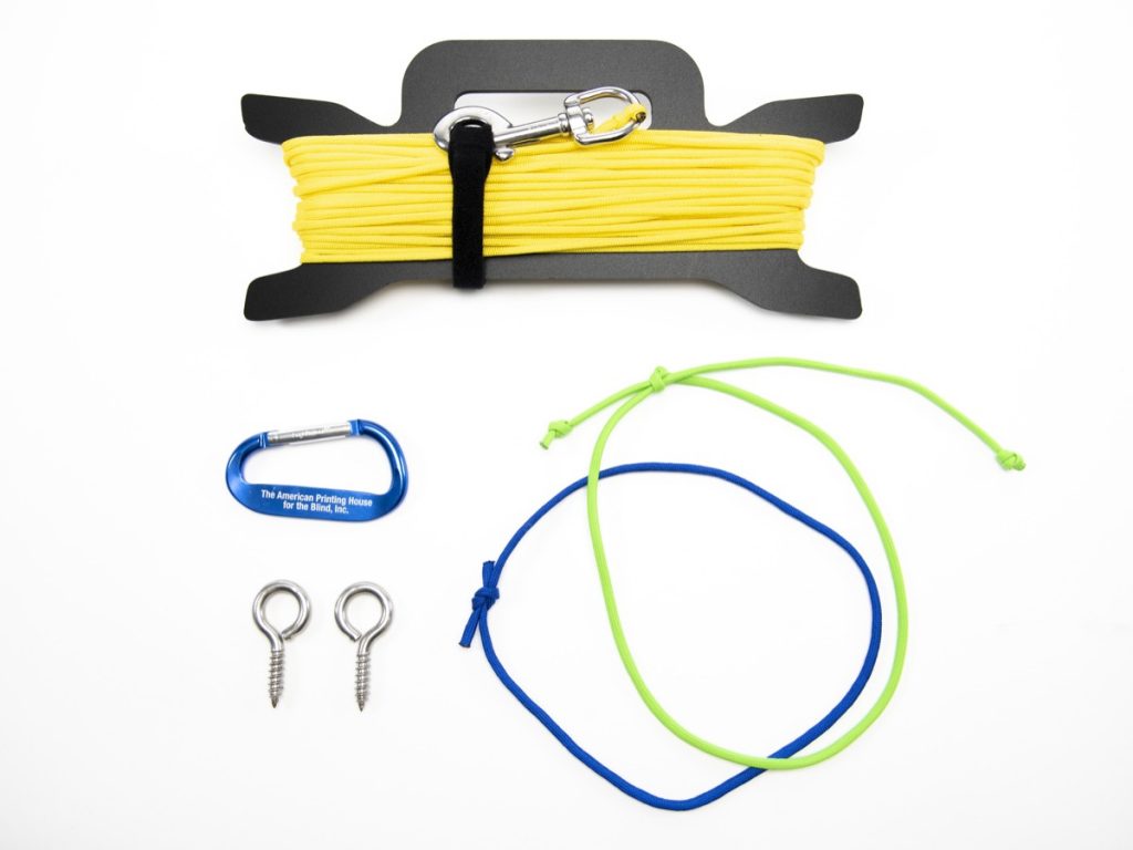 Walk Run for Fitness accessory pack components and guide rope with rope caddy