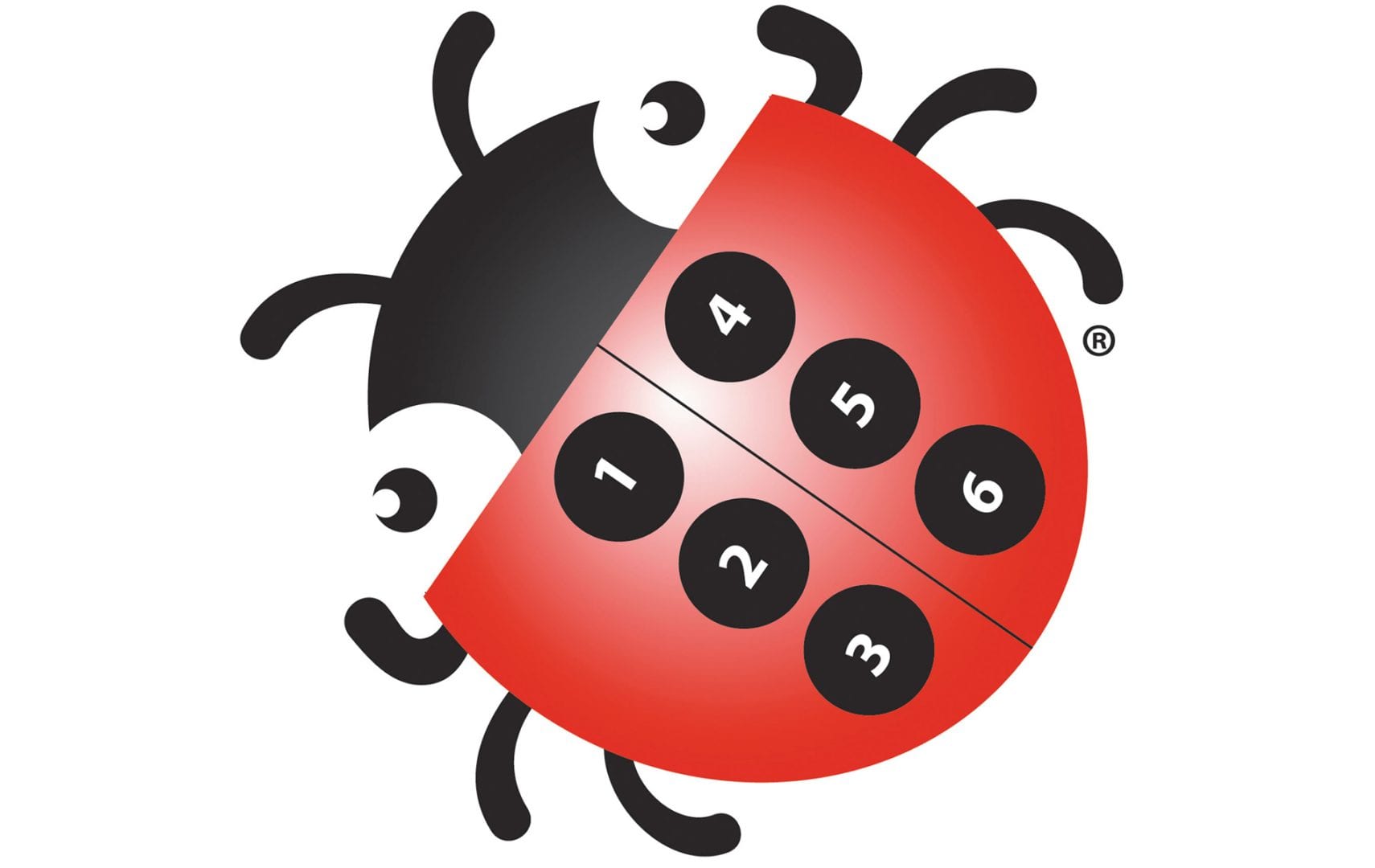 Braille Bug logo, image is a ladybug with braille dots