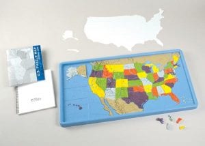 US Puzzle Map Components