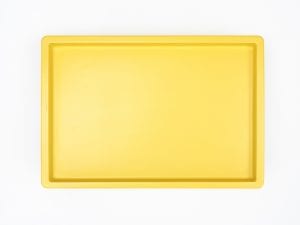Work Play Tray Small Yellow Top View
