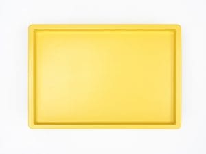 Work Play Tray Small Yellow Top View