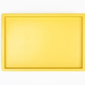Work Play Tray Small Yellow Top View