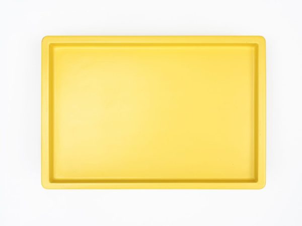 Work Play Tray Small Yellow Top View