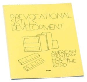 Prevocational Skills Development Materials-Guidebook Print Close-up