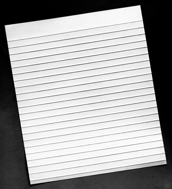 Embossed Pencil Writing Paper