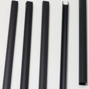 Five pieces of black U-Channel for Expandable Calendar Boxes