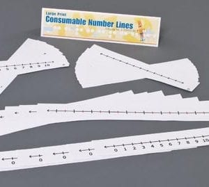 consumable number lines pages
