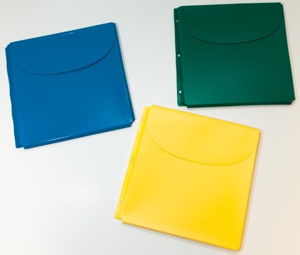 Plastic Binder Envelopes Set for Braille