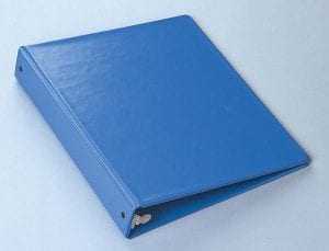 Azure Blue 3-Ring Braille Notebook