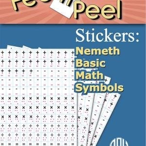 feel n peel stickers nemeth basic math symbols