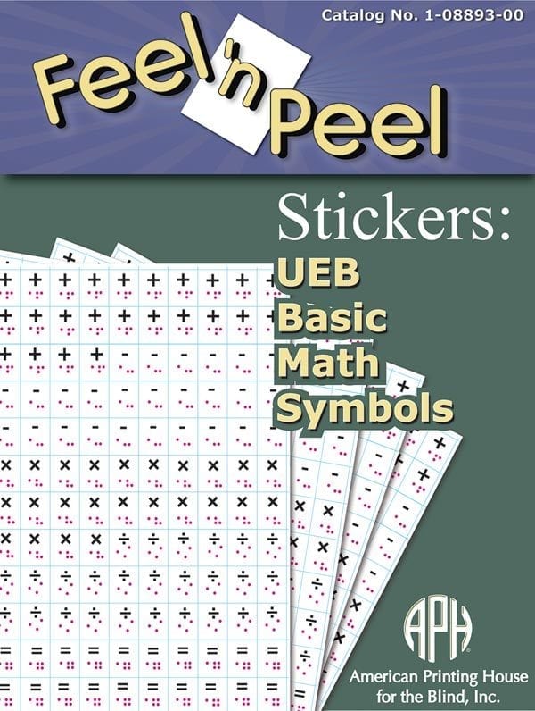Feel 'n Peel Stickers: Braille-Print Alphabet Letters