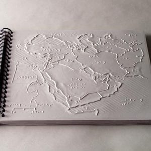 World Maps Spiral Bound Book Open