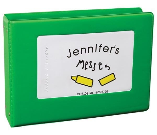 Jennifer's Messes 3-ring bound book