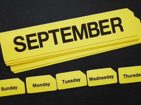Classroom Calendar Kit months in English