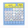 Classroom Calendar Kit calendar with dates in Spanish