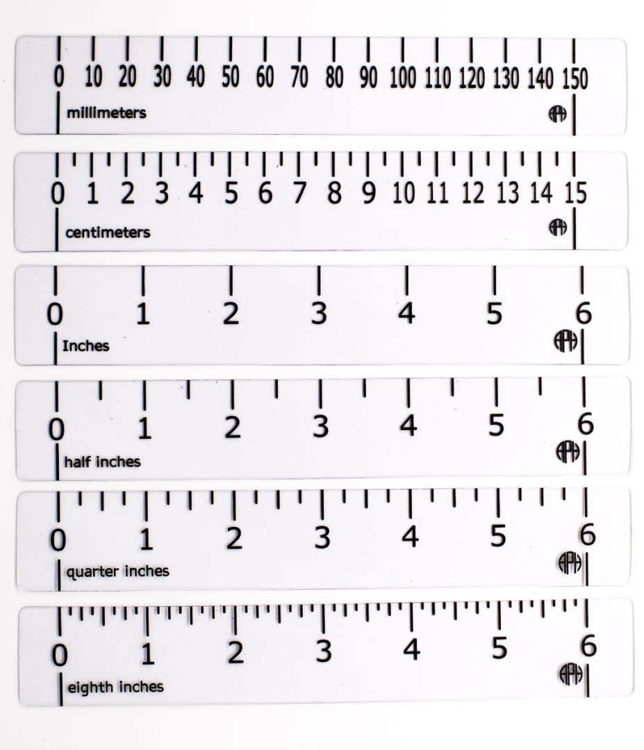 Transparent CCTV Ruler Kit: Clear (set of six)