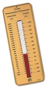 Tactile Demonstration Thermometer
