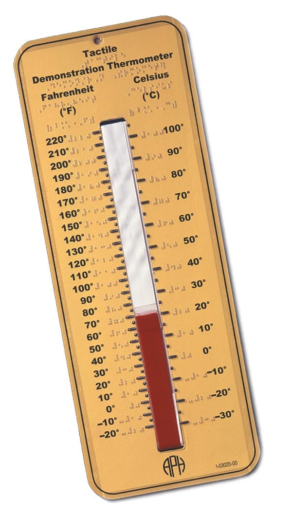 Tactile Demonstration Thermometer